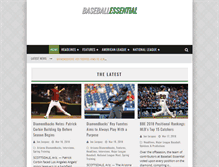 Tablet Screenshot of baseballessential.com